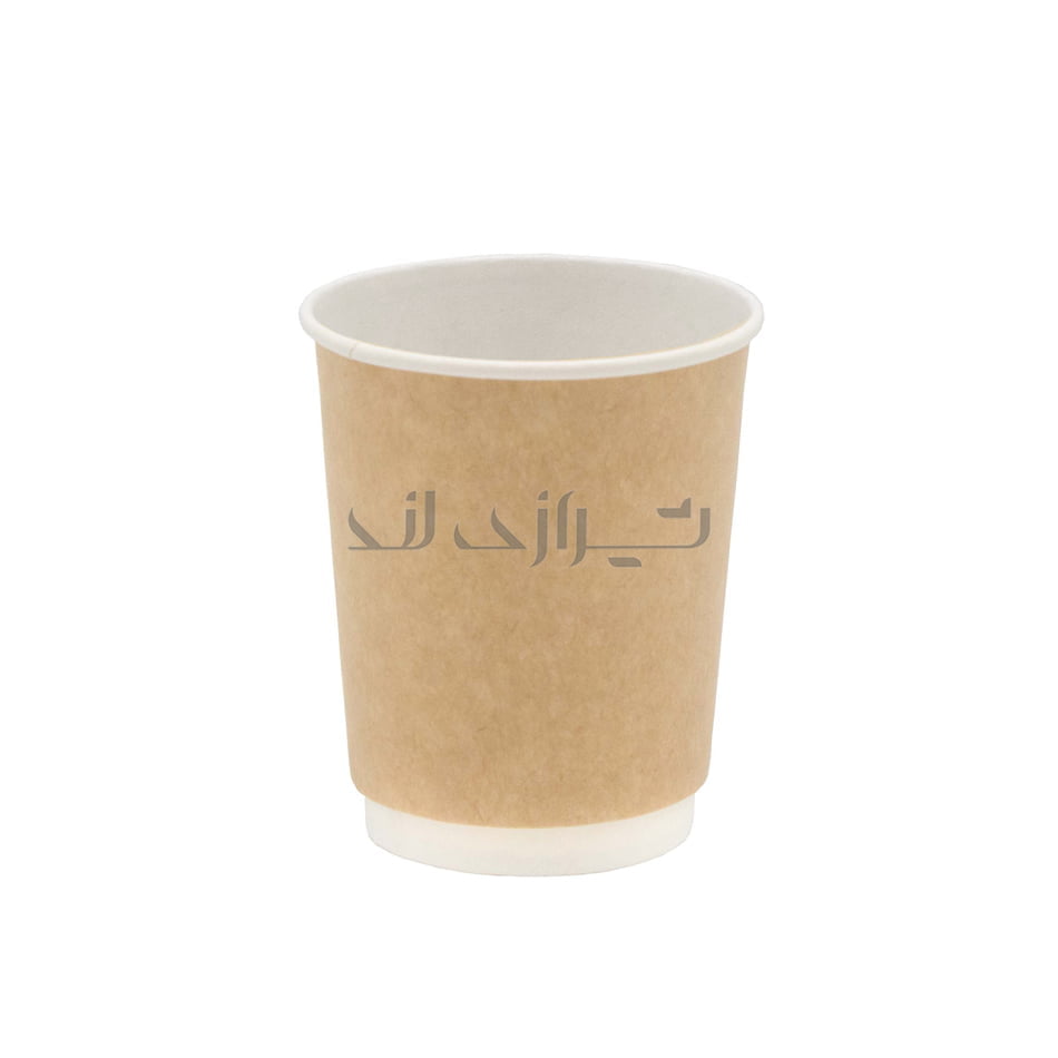 00003529 لیوان کاغذی 220 کرافت تک لایه - Image 1