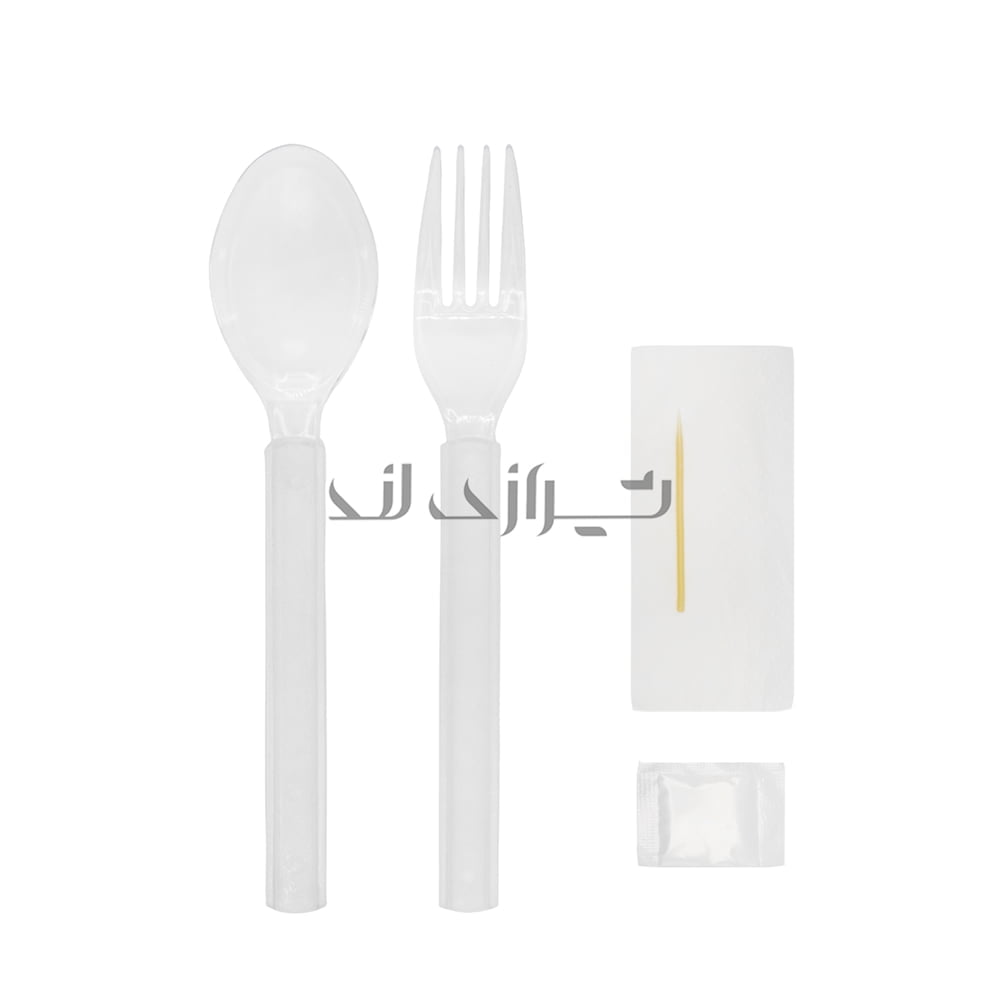 00000604 پک قاشق چنگال سوپر(شفاف)