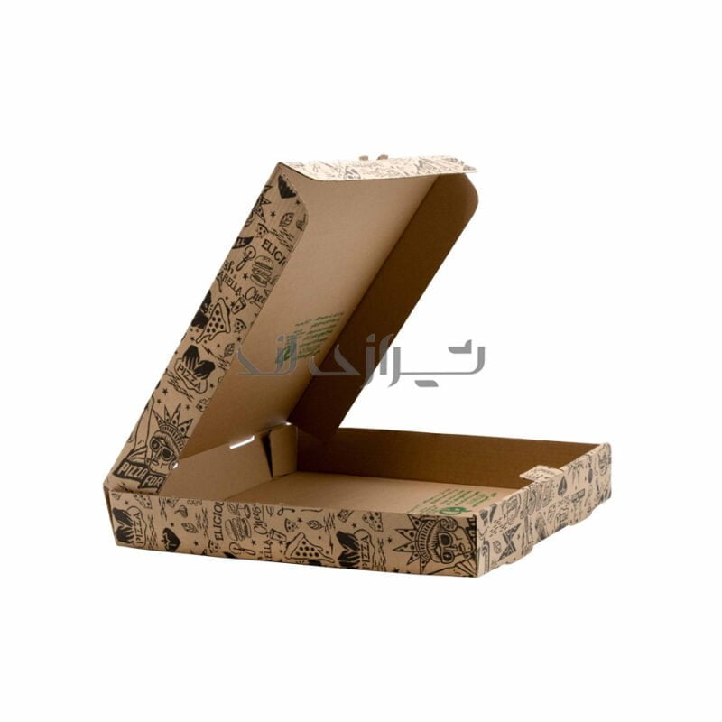 جعبه پیتزا ایفلوت چاپی 34