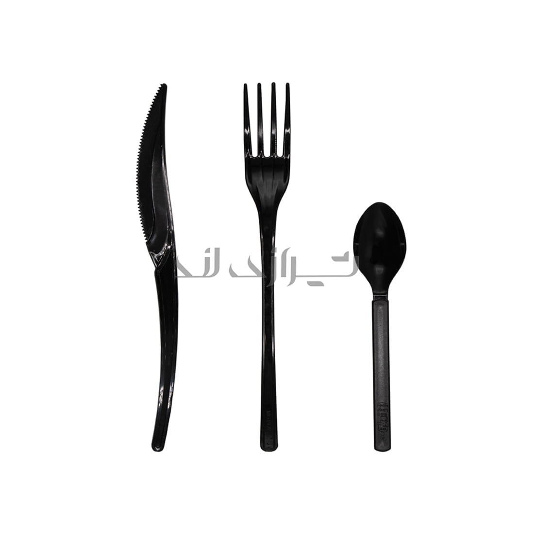 00000602 پک کافه مشکی (کارد، چنگال، قاشق نسکافه)