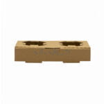 جعبه جا لیوانی 2 عددی خام