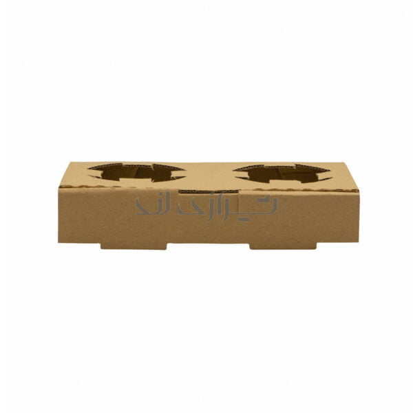 جعبه جا لیوانی 2 عددی خام