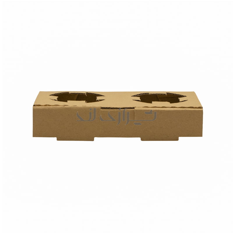 جعبه جا لیوانی 2 عددی خام