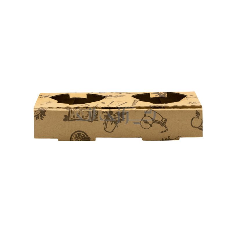 جعبه جا لیوانی 2 عددی چاپی