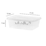 ظرف ماکروویو درب و بدنه شفاف "1500"