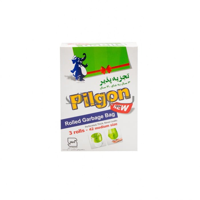 00004622 کیسه زباله سه رولی پیلگون سبز 75*55 - Image 1