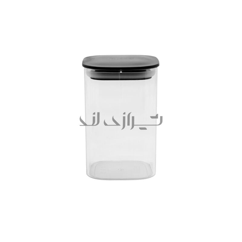 ظرف بانکه 900 سی سی شفاف درب مشکی کلیز