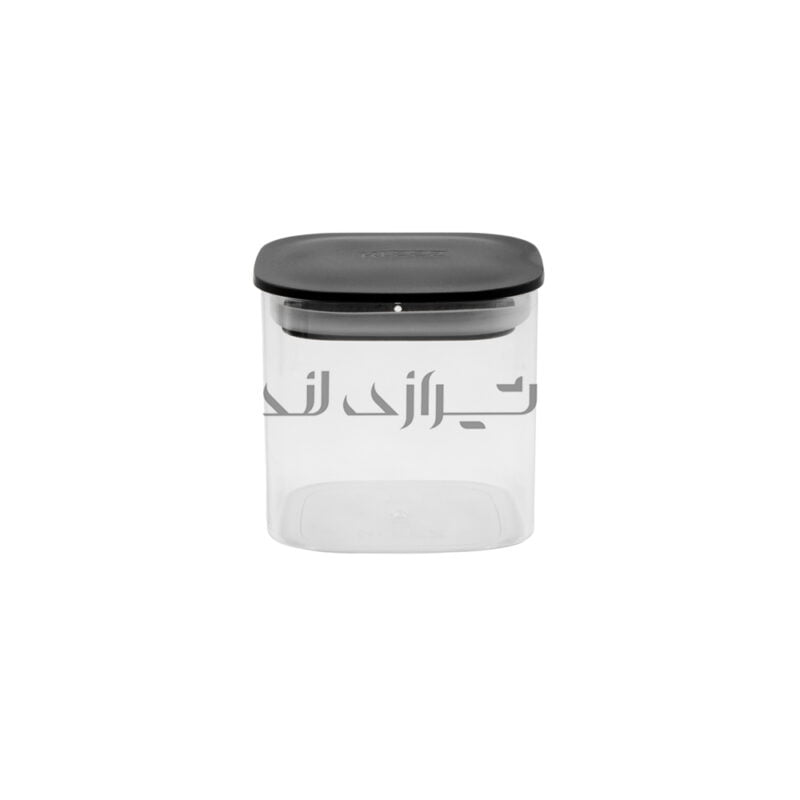 ظرف بانکه 500 سی سی شفاف درب مشکی کلیز