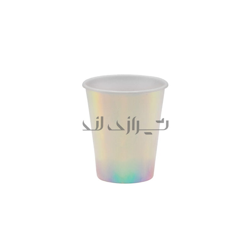 لیوان اکوا رنگین کمان سفید