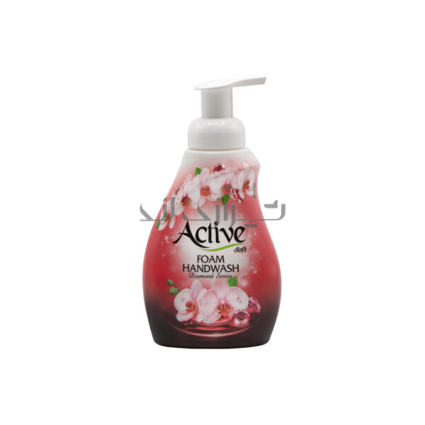 مایع دستشویی فوم اکتیو قرمز 500 گرمی