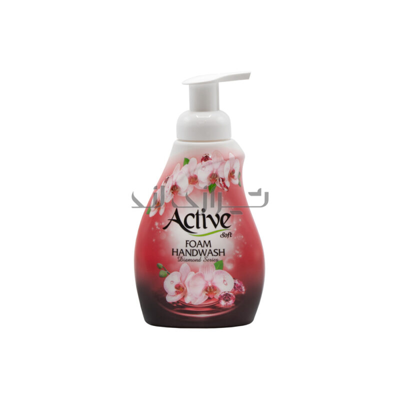 مایع دستشویی فوم اکتیو قرمز 500 گرمی