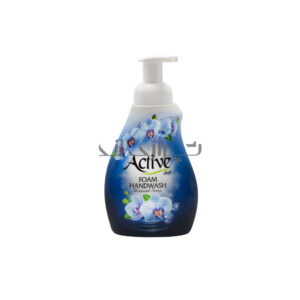 مایع دستشویی فوم اکتیو آبی 500 گرمی